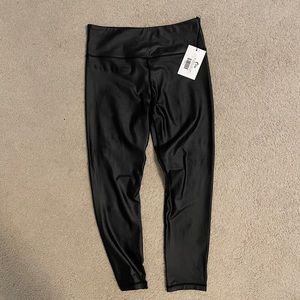 NWT - Zyia Black metallic LNT leggings